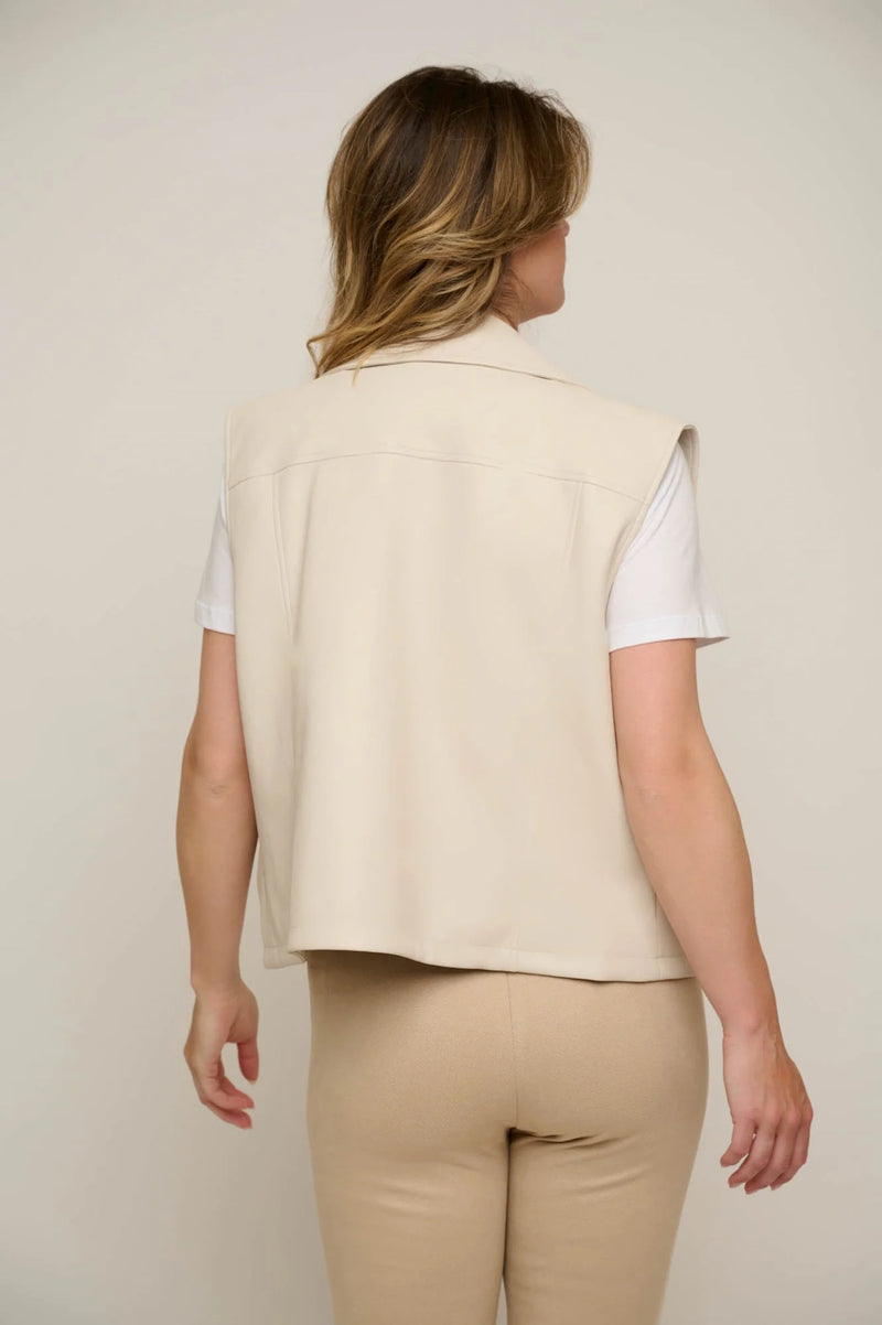 Eiko Biker Waistcoat - Birch