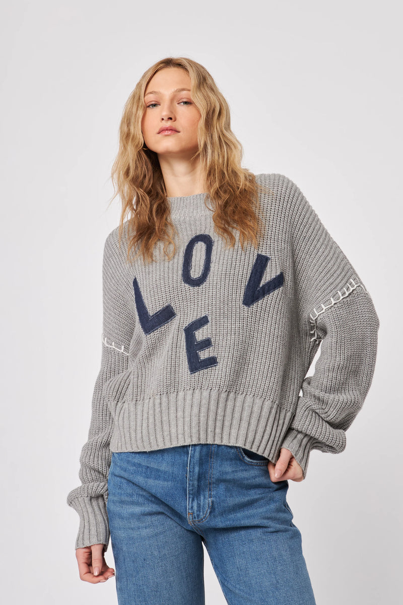 Ford "LOVE" Sweater - Graphite Love