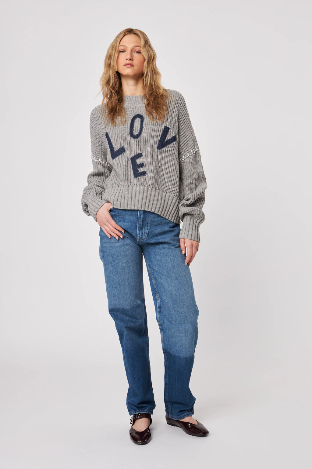 Ford "LOVE" Sweater - Graphite Love