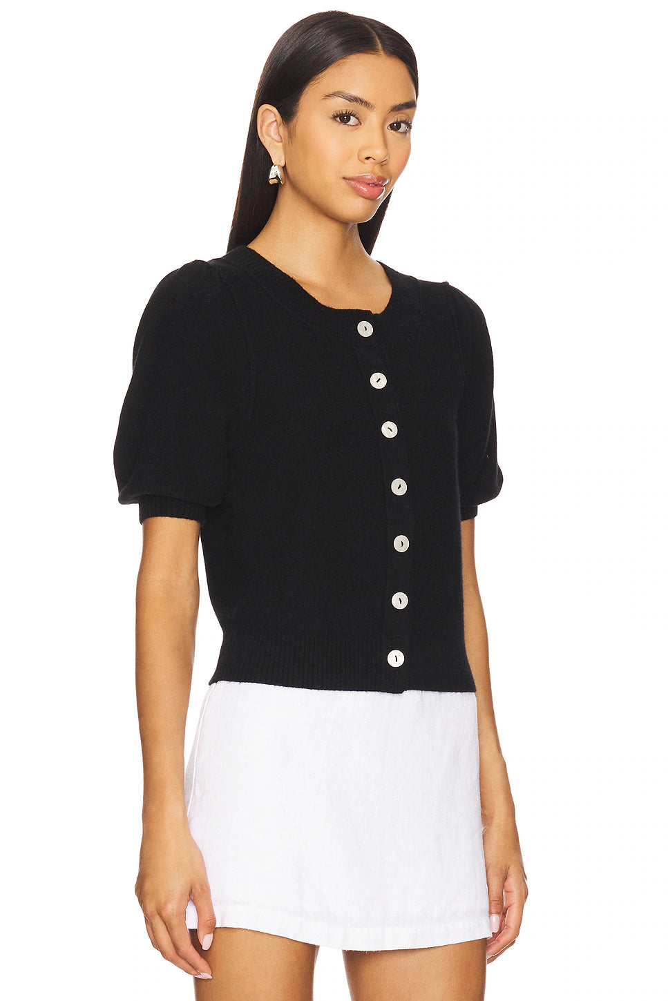 Isla Solid Cardi - Black