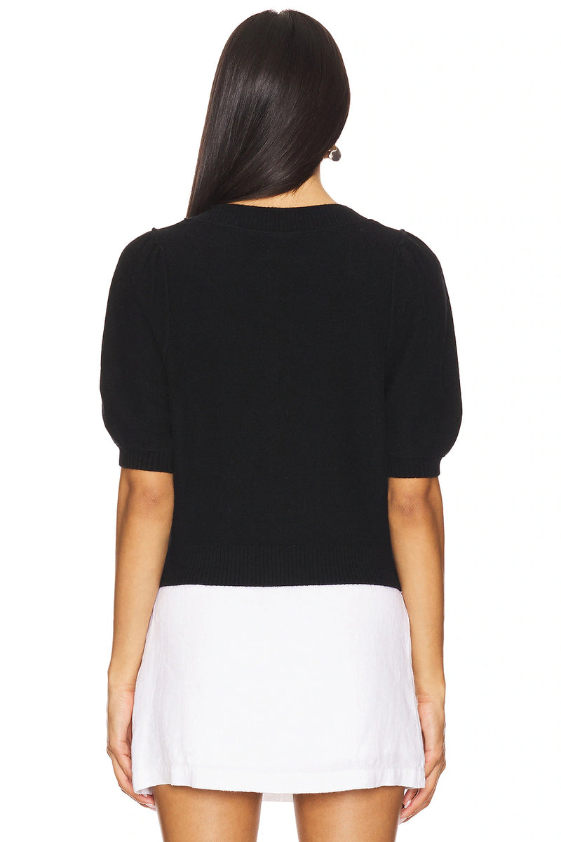 Isla Solid Cardi - Black