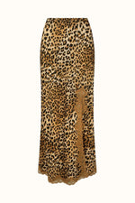 Samantha Bias Skirt - Vintage Leopard
