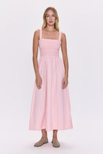 Genevieve Smocked Dress - Pink Salt