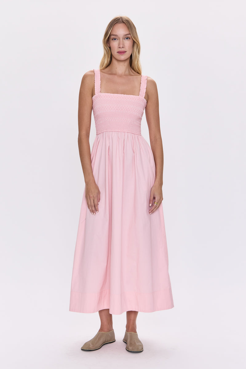 Genevieve Smocked Dress - Pink Salt