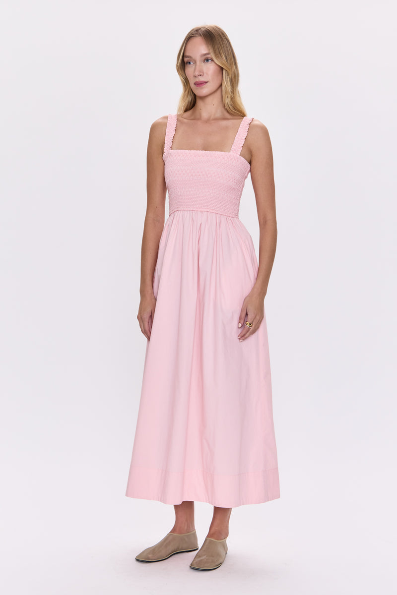 Genevieve Smocked Dress - Pink Salt
