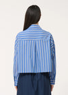 Judge Loose Blue Striped Blouse