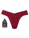 Signature Lace Original Rise Lace Thong In Gingerbread House