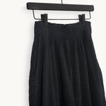 Crinkle Palazzo Pant - Black