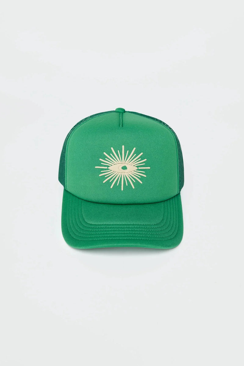 Seeing Eye Trucker Hat - Green