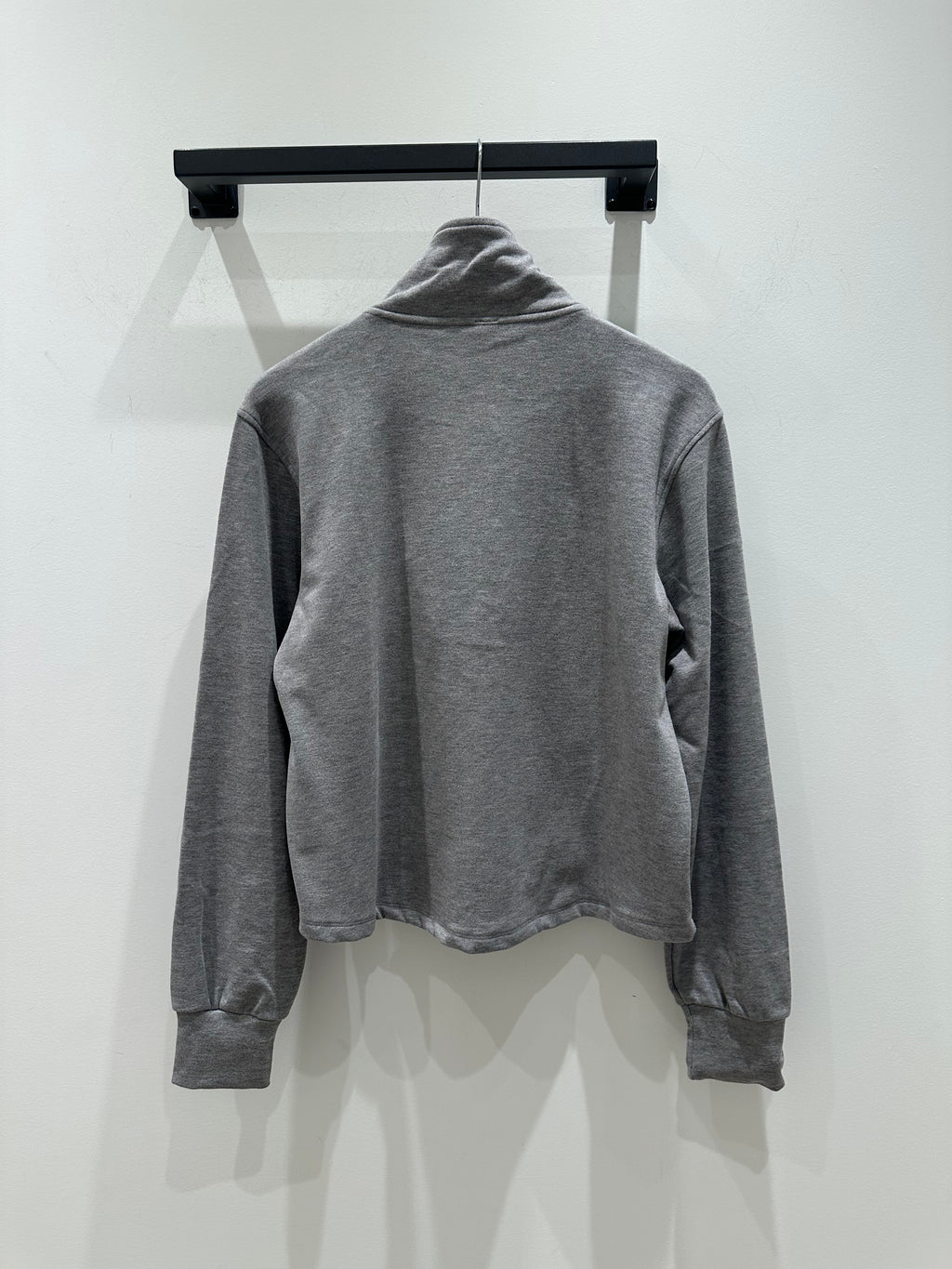 1/2 Zip Funnel Pullover - Grey