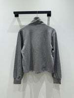 1/2 Zip Funnel Pullover - Grey