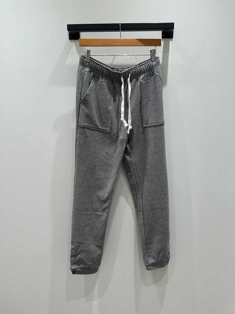 Button Cuff Jogger - Grey