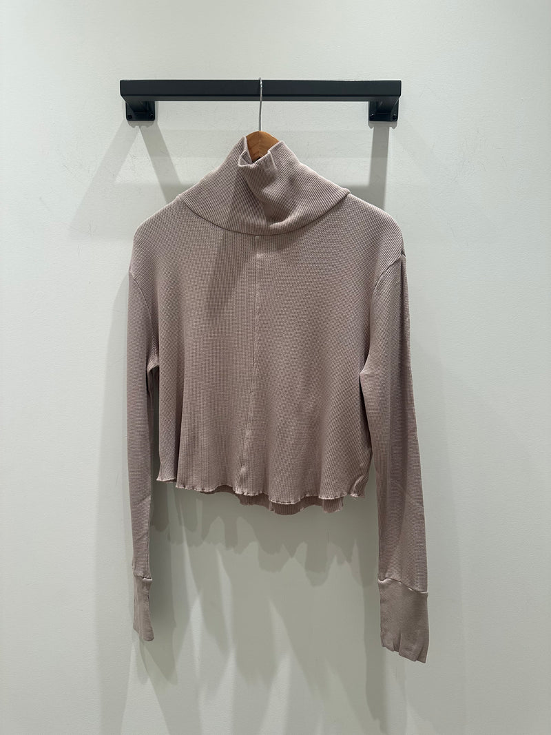 Waffle Turtleneck