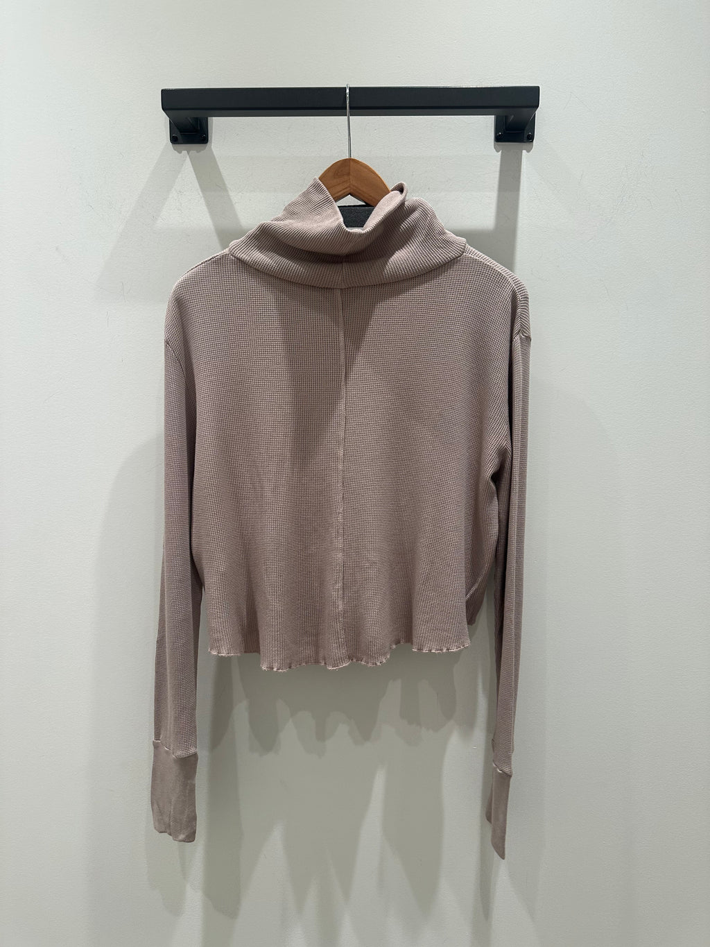 Waffle Turtleneck