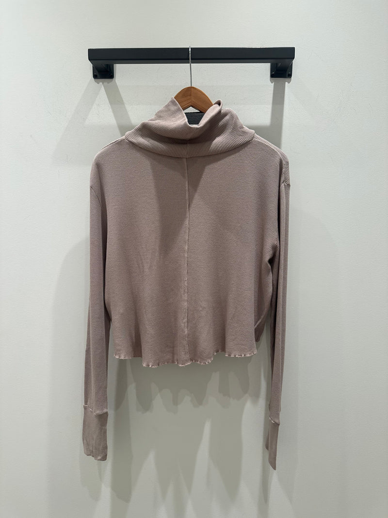 Waffle Turtleneck