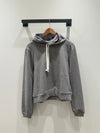 Puff Sleeve Hoodie - Grey