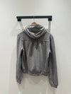 Puff Sleeve Hoodie - Grey