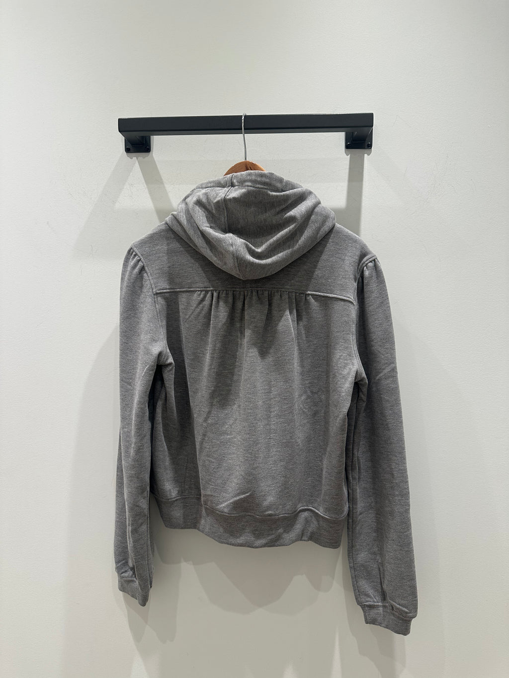 Puff Sleeve Hoodie - Grey