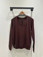 Boyfriend Waffle L/S Top