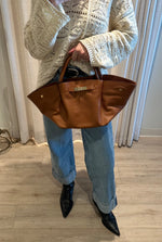 Borsa Art Feny Button Bag - Cognac