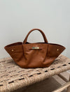 Borsa Art Feny Button Bag - Cognac