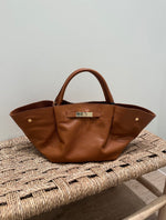 Borsa Art Feny Button Bag - Cognac