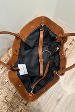 Borsa Art Feny Button Bag - Cognac