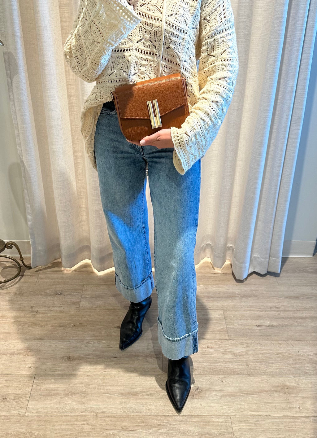 Borsa Art Morgan Clutch Bag - Cognac