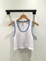 Bamboo Rib Deep Scoop Neck