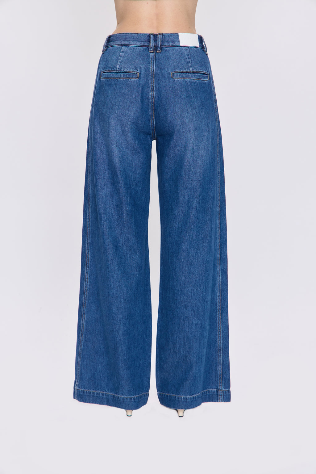Jadyn Seamed Low Slung Palazzo Pant - Imagine