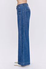 Jadyn Seamed Low Slung Palazzo Pant - Imagine