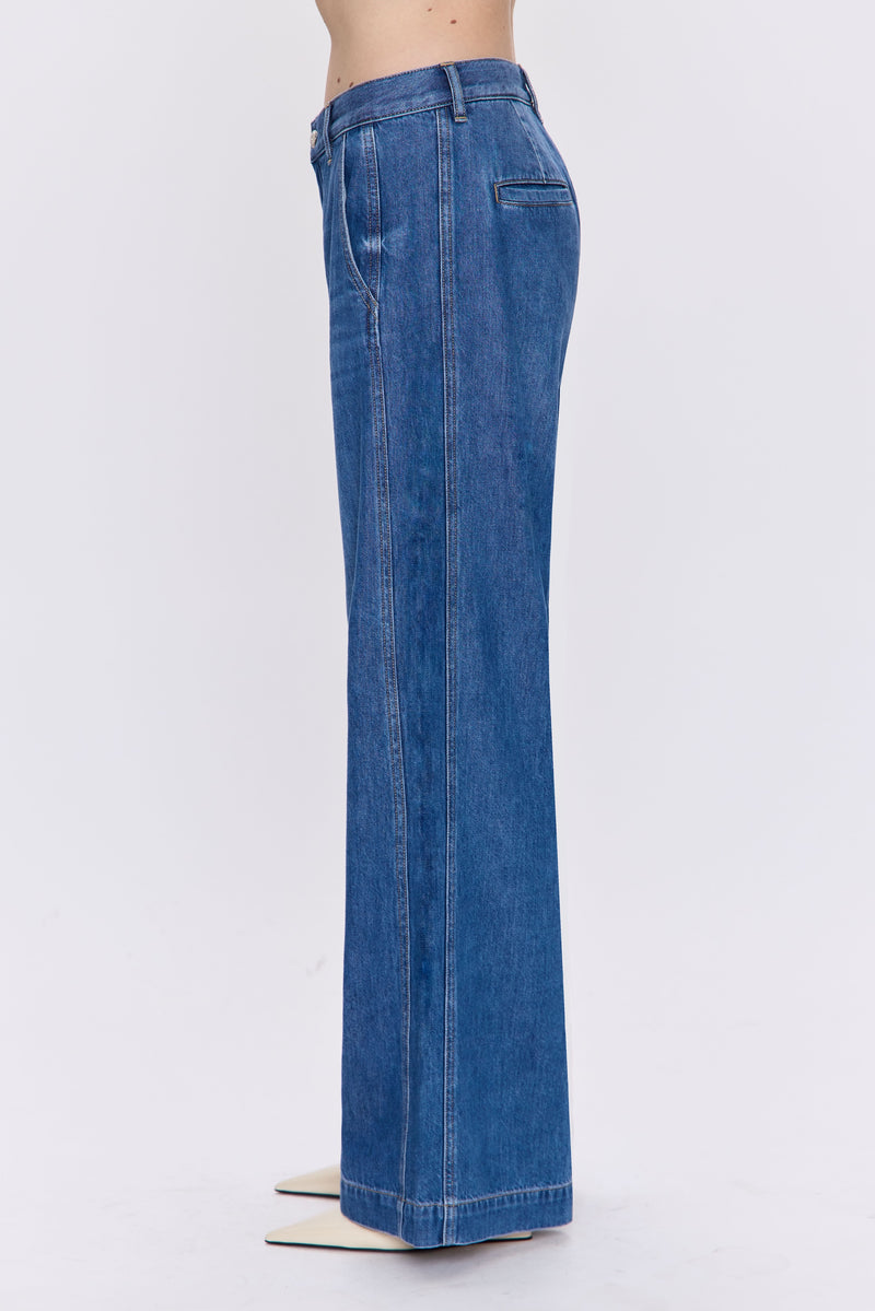 Jadyn Seamed Low Slung Palazzo Pant - Imagine