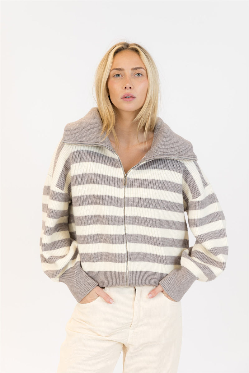 James Zip-Up Cardi