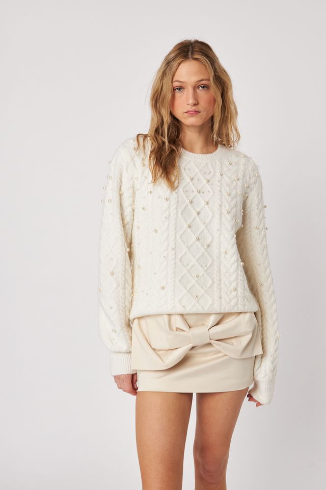 Lux Sweater - Pearly Cable