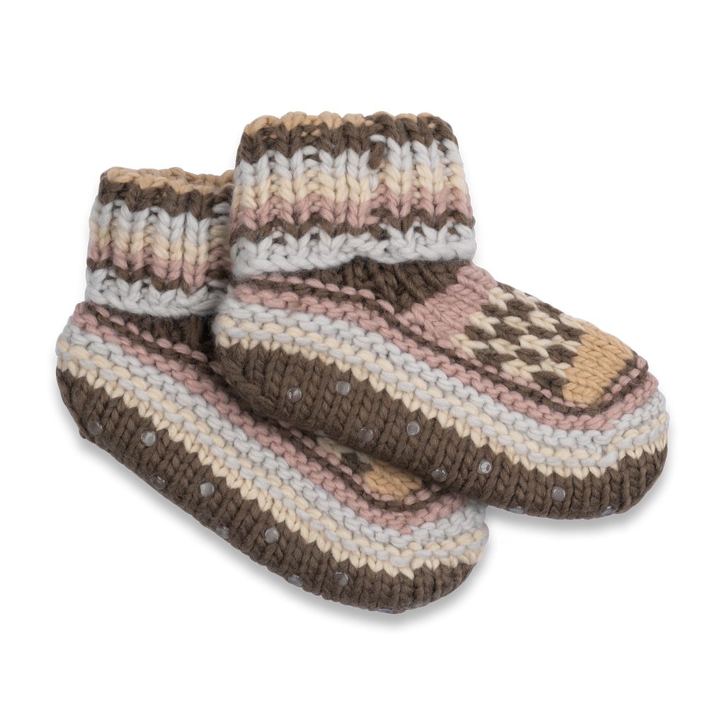 Northern Isles Knit Bootie - Brown