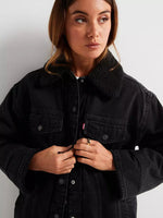 Longline Padded Trucker Jacket