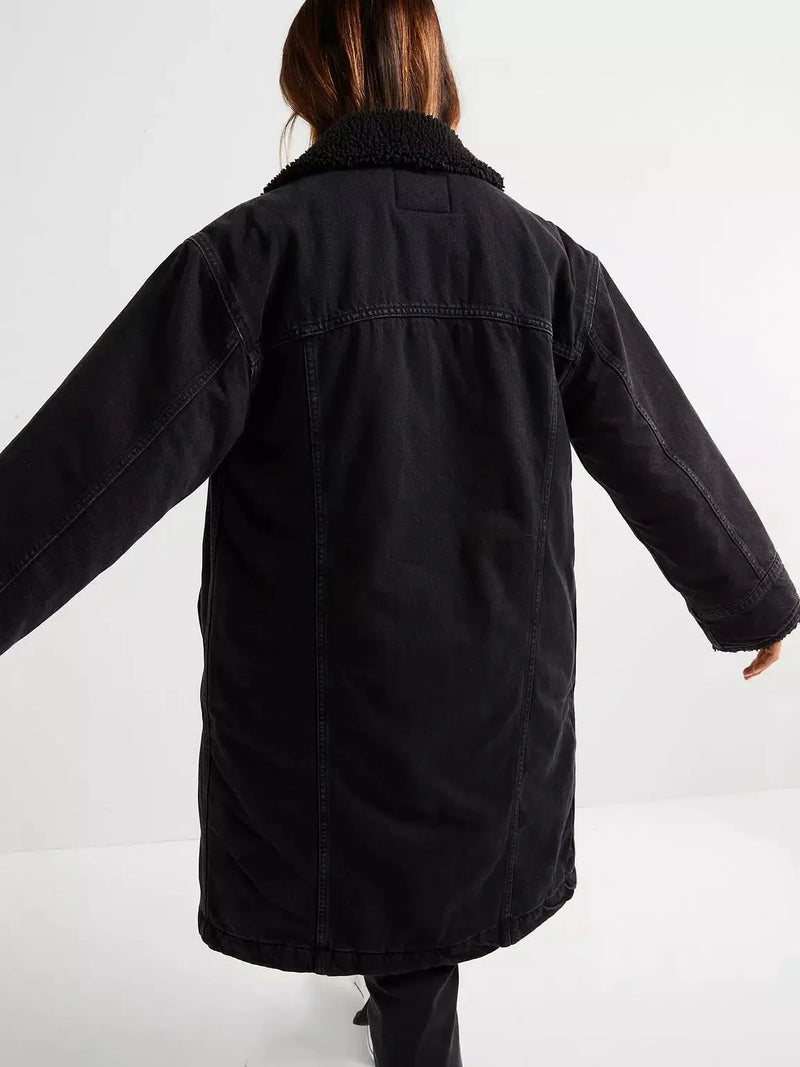 Levi's padded longline jacket best sale