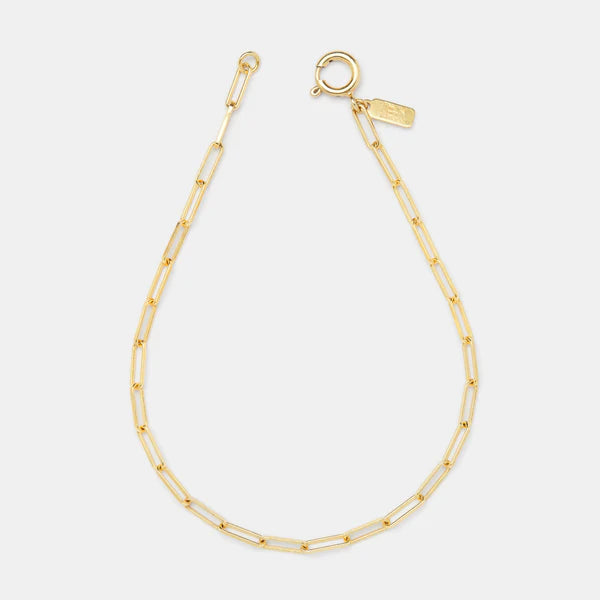 Cairo Link Anklet - Gold