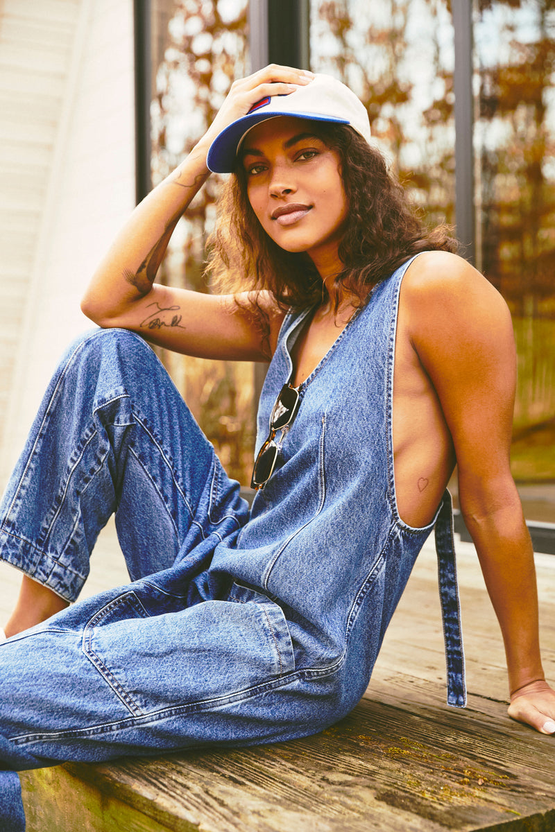 High Roller Jumpsuit - sapphire