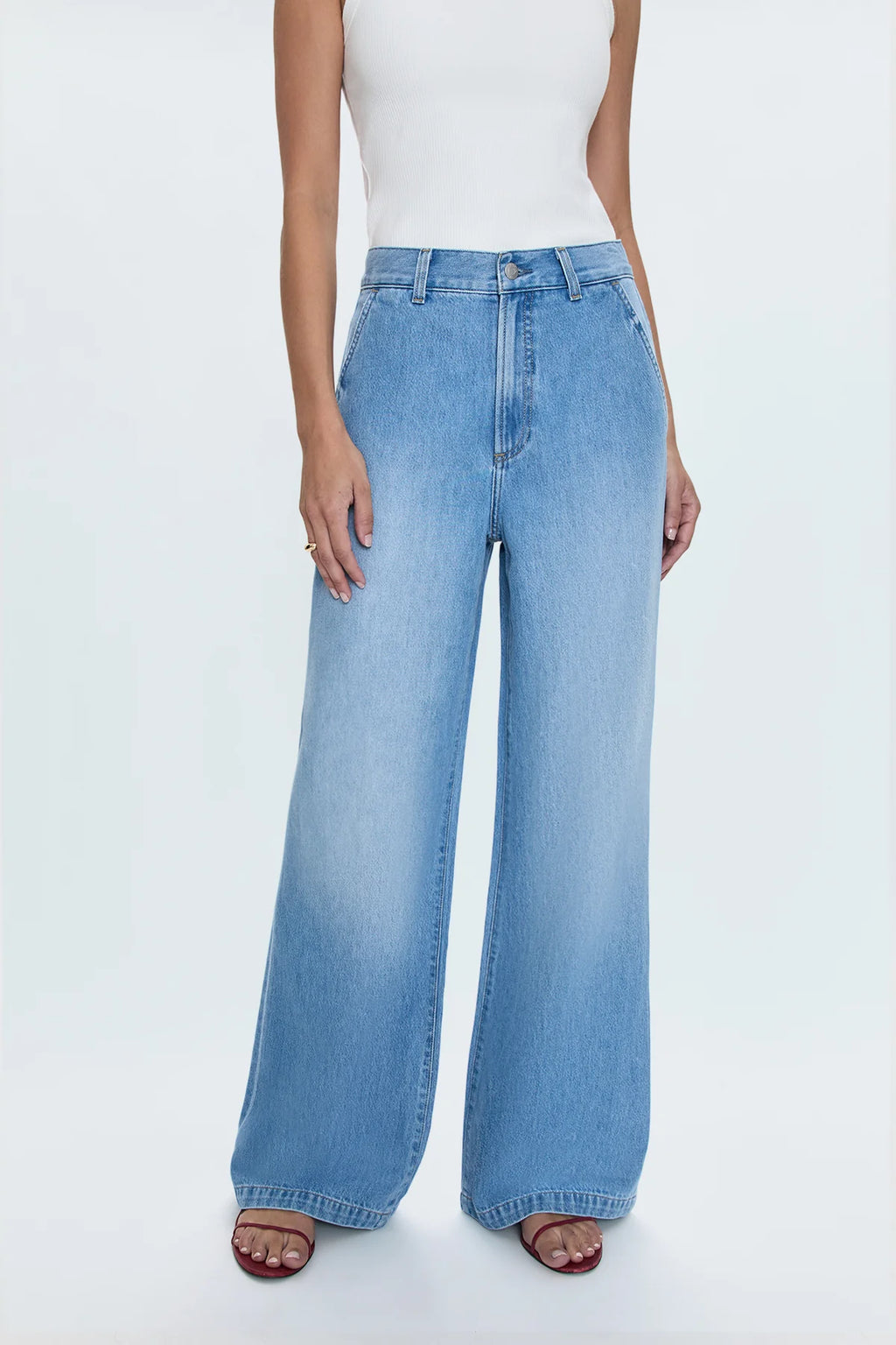 Dalia Denim Trouser - Palo Alto