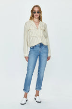 Riley Mid Rise Relaxed Girlfriend Jean - Hilltop Vintage