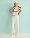 Angie Crop Wide Leg Pant - Moonstone