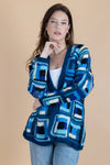 Marrakesh Crochet Short Jacket - Blue Combo