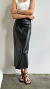 Riley PU Skirt-Black