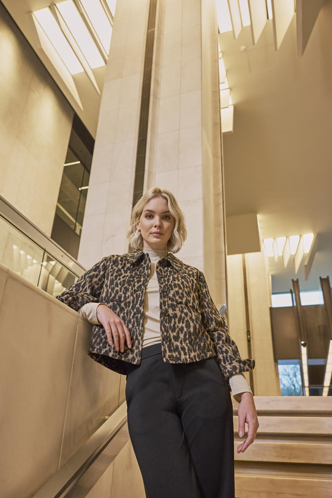 Lize Short Leopard Jacket