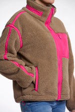 Bisma Teddy Cropped Jacket