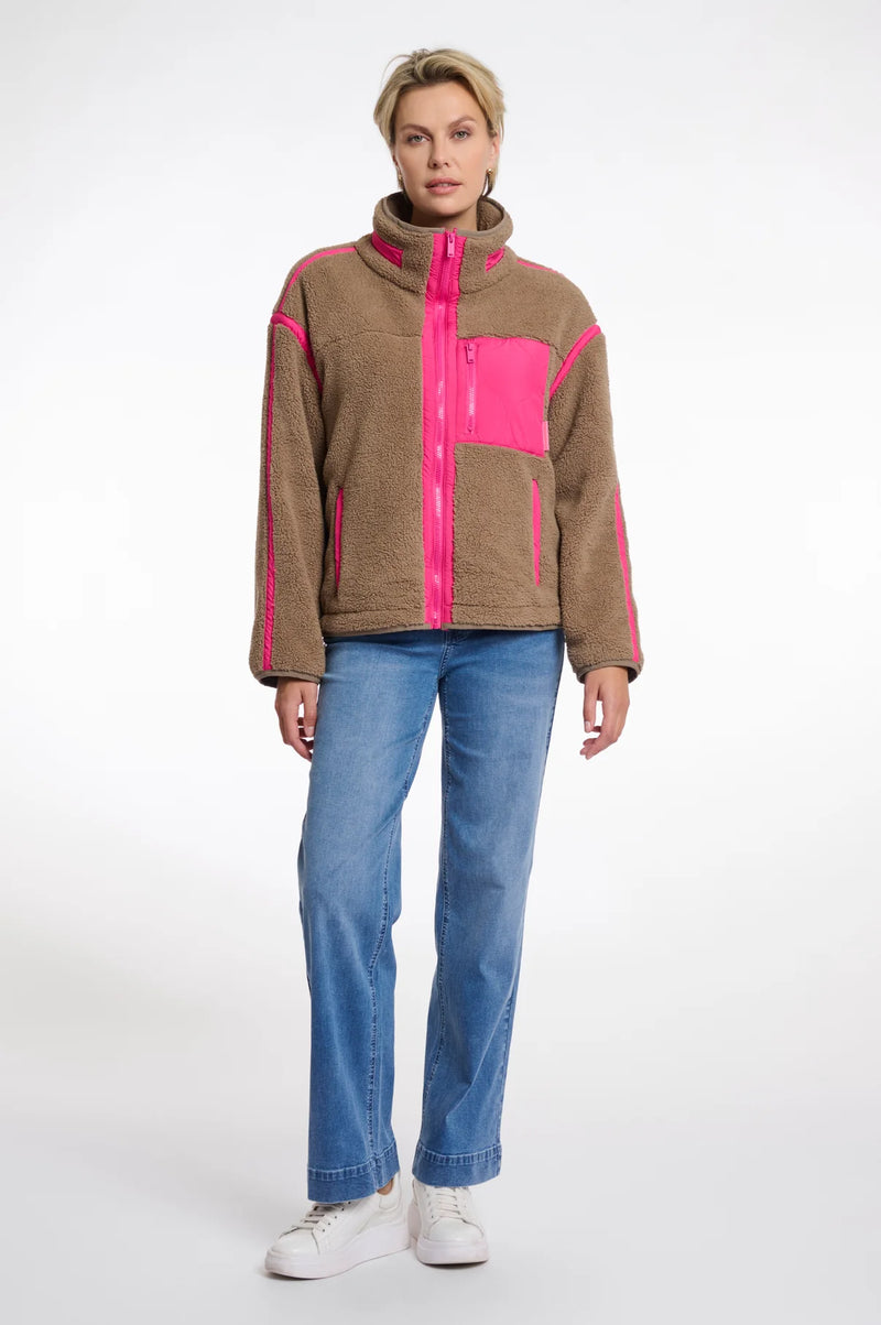 Bisma Teddy Cropped Jacket