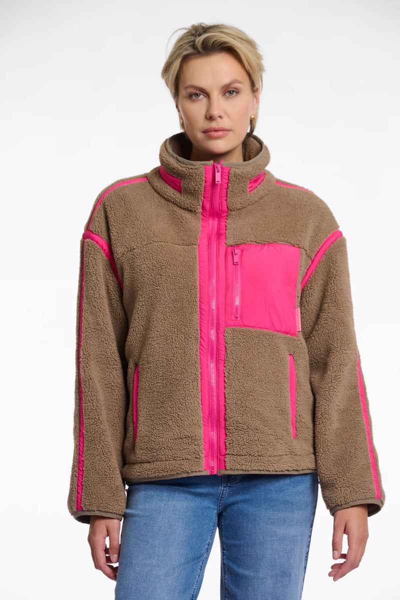Bisma Teddy Cropped Jacket