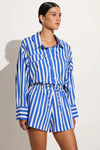 Isole Playsuit - Bayou Stripe Cobalt