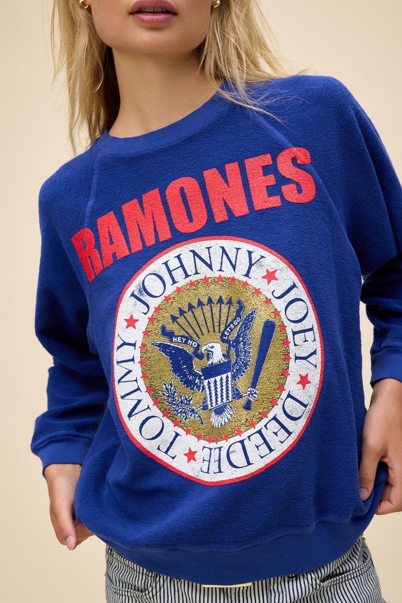 Ramones Gold Seal Reverse Crew